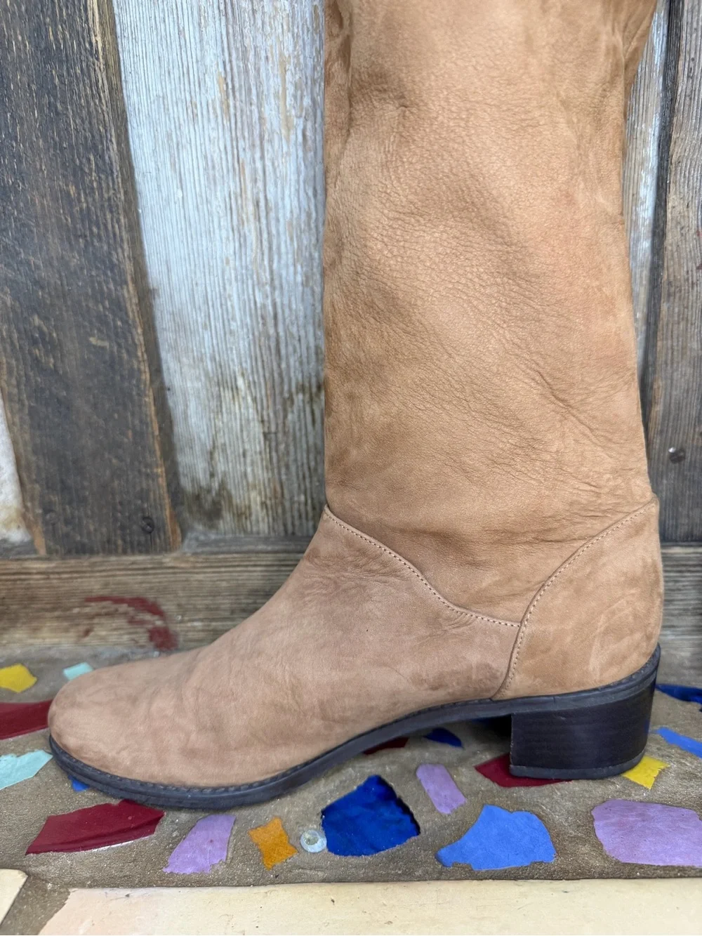 Stuart Weitzman Dunkirk Brown Suede Over the Knee Boots 6.5